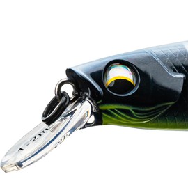 LMAB Flash Vibe 67, 80 & 98 mm - Twitchbait - Suspending & Floating, Hardbait, Wobbler Perch, Suspender Wobbler, Zander Wobbler (Running Depth 1.0-2.0 m | Floating/Suspending, Black Tiger, 98 mm)