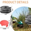 2 String Trimmer Replacement Spool,1 Spool Cover,Compatible with Bosch Grass