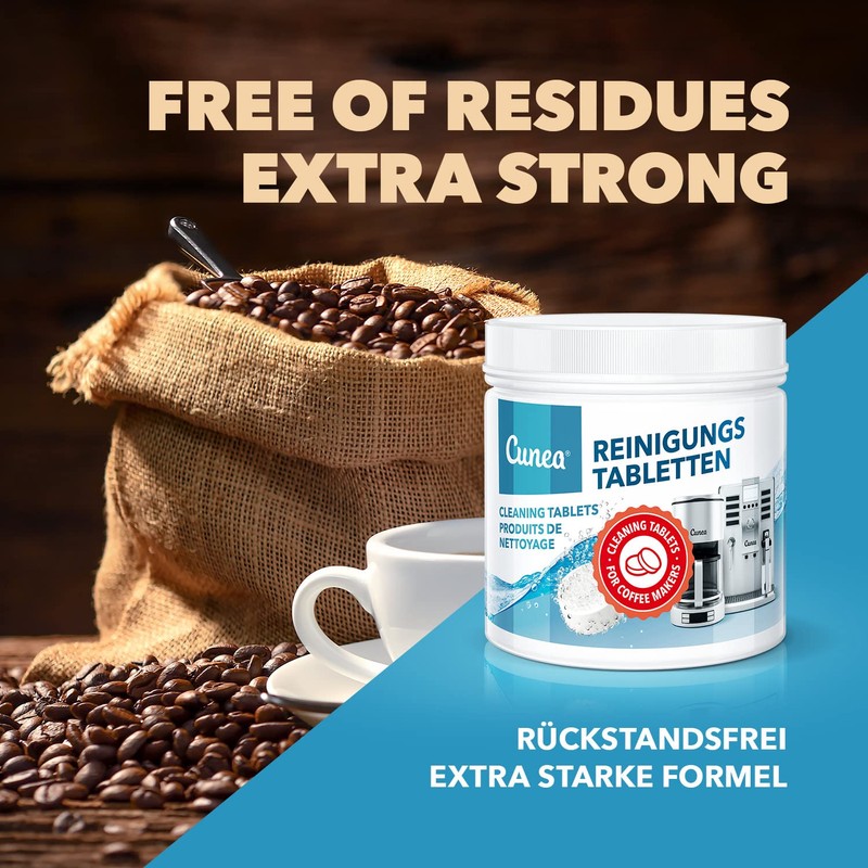 Cunea 50 x Cleaning Tabs for Fully Automatic Coffee Machines