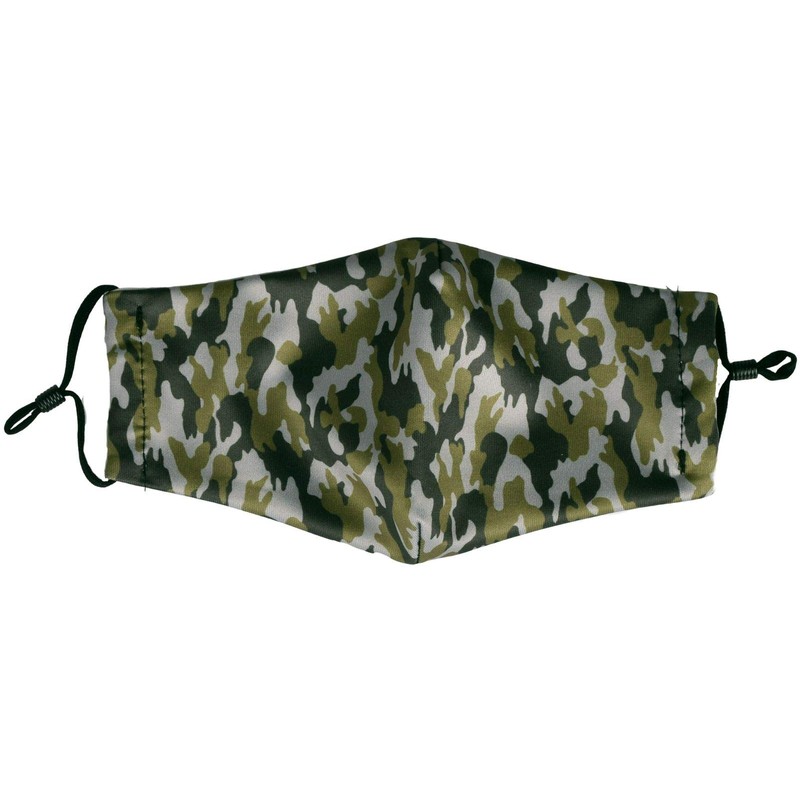 styleBREAKER Unisex Fabric Mask with Camouflage Camouflage Pattern, Double Layer,