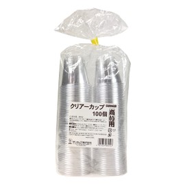 Sunup XKT7001 Disposable Cup, Clear Cup, 3.4 fl oz (90 ml), Polyethylene Terephthalay (Pack of 100), Made in Japan