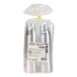 Sunup XKT7001 Disposable Cup, Clear Cup, 3.4 fl oz (90 ml), Polyethylene Terephthalay (Pack of 100), Made in Japan