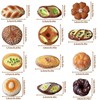 REGODI 12Pcs 3D Bread Fridge Magnets, Cute Strong Refrigerator Stickers