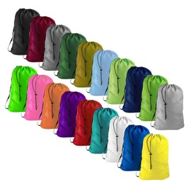 NAVY BLUE Heavy Duty Laundry Bag w/Shoulder Strap by Ultra Essentials, XXL 30" X 40" Tear Resistant Utility Bags, Dorm Hamper, Camping Tent, Sports Ball, Clothes, Yarn Storage