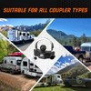 METOWARE Universal Trailer Coupler Lock, Adjustable Heavy-Duty Trailer Htich Locks