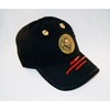 Damier Langevinè® Ruby Eye Lion-Emblem Designer Baseball Cap - Black