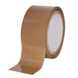 Packing tape, 66 m x 50 mm, 48μ, brown or transparent.