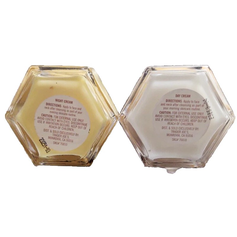 Trader Joe's Honey Hydration Day Night Cream Duo W/Hyaluronic Acid