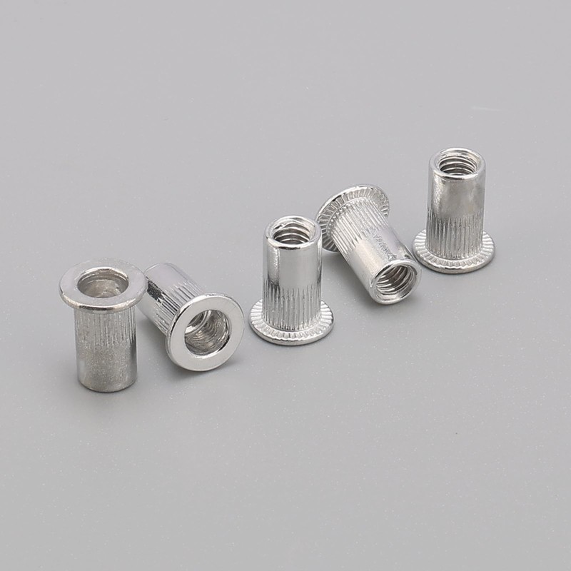 Unxuey Pack of 100 M5 Aluminium Alloy Rivet Nuts Knurled