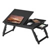 SONGMICS Laptop Desk, Bed Sofa Breakfast Tray, Adjustable Tilt Top,