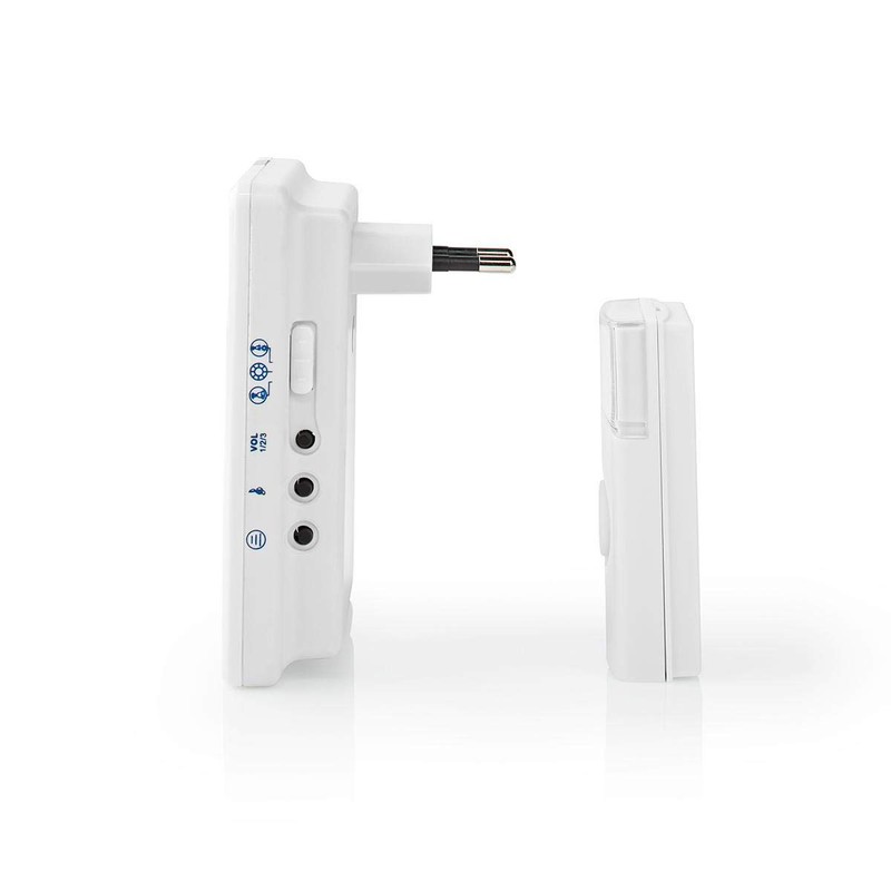 NEDIS DOORB223CWT Wireless Bell Set | Mains Operated | 80dB