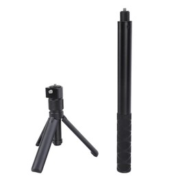 Selfie Stick Tripod, 47in Retractable Invisible Selfie Stick with Tripod, 360° Rotation, Portable Compact Extendable Travel Stick Tripod, for Action Camera