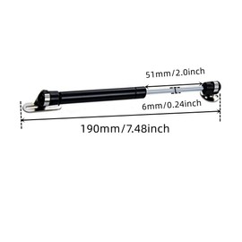 GDQLCNXB 20N/4.4 lb Gas Strut Cabinet Hinge Safety Lift Support, Gas Struts Soft Open Lid Hinge for Cabinet Toy Box, 6 inch Length Black 2Pcs