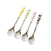 Ceramic Handle Stainless Steel Dessert Spoon Ceramic Handles Cutlery Spoons