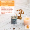 Snadi Incense Burner (Incense Burner) Om Symbol in Gold Brass