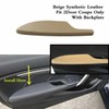 MUTUSAISI Front Left Beige Leather Door Panel Lid Armrest Fit