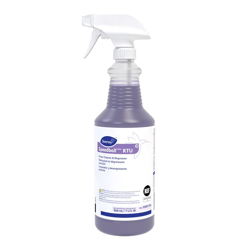 Diversey 95891164 Speedball 2000 Heavy-Duty Cleaner, Citrus, Liquid, 1qt. Spray
