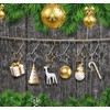 Adorfine Christmas Tree Hooks 120 pcs Stars Shaped Bauble Hooks