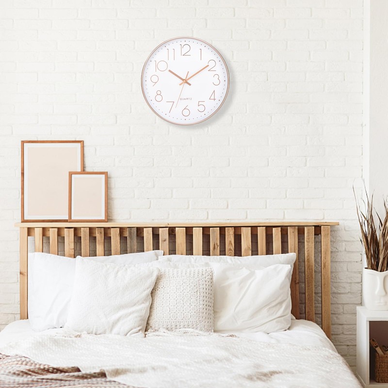 Wall Clock, Radio Wave, Silent, Scandinavian Stylish, Clock, Wall Mount,