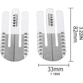 1 Pair Optical Ruler Pupil Height Meter Optometry Tester for Hospital Eye Ophthalmic Measuring Tools Durable 1 Pair X Ruler Test, Measure and Inspect
