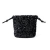 NAMEOF Women's Sequins Drawstring Bag, Mini Handbag, Shoulder Bag, Occasion