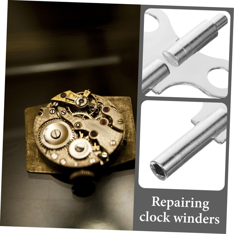 jojofuny 6pcs Clock Winding Keys Tool for Clock Repair Winding