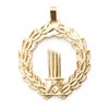 Gold Masonic Broken Column Pendent