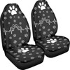 Poceacles Dog Paws Pattern Universal Fit Car Seat Cover for