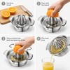 Manual Citrus Juicer for Fresh Juice – Stainless Steel Lemon