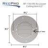 RecPro RV Air Louver Ceiling Vent 6.5" | Fully Adjustable