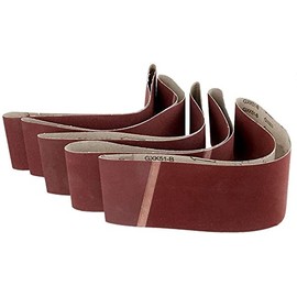 MACHSWON 5 Pack Cloth Sanding Belts Sanding Paper Sanding Belts 75mm x 533mm 150 Grit