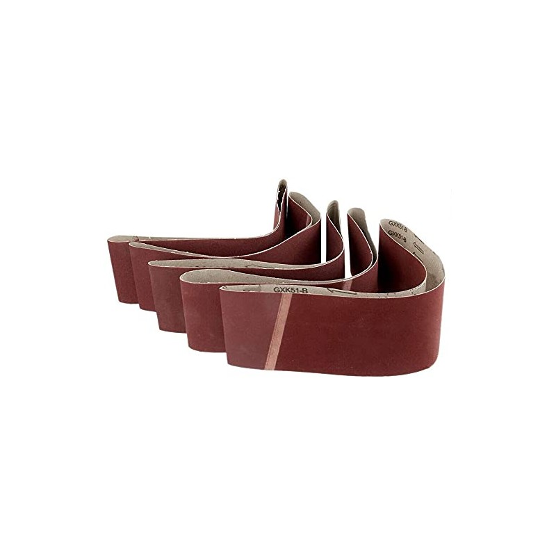 MACHSWON 5 Pack Cloth Sanding Belts Sanding Paper Sanding Belts