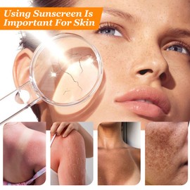 Rice Sunscreen SPF 50+, Probiotics Rice Moisturizing Suncream for Face Body, Protects & Brightens Skin, Reduces Blemishes, Non-Greasy, For All Skin Types(50g/1.69oz.)