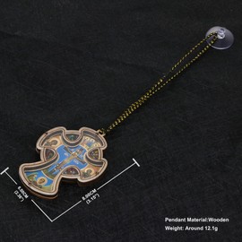 Cottvott Orthodox Wood Cross Pendant Car Hanging Ornament Car Interior Decor Religious Accessories