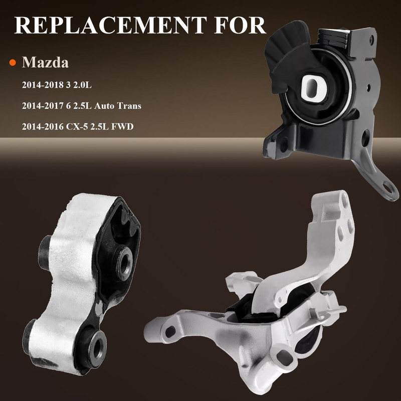 Engine Motor Mount & Trans Mount Replacement for 2014 2015