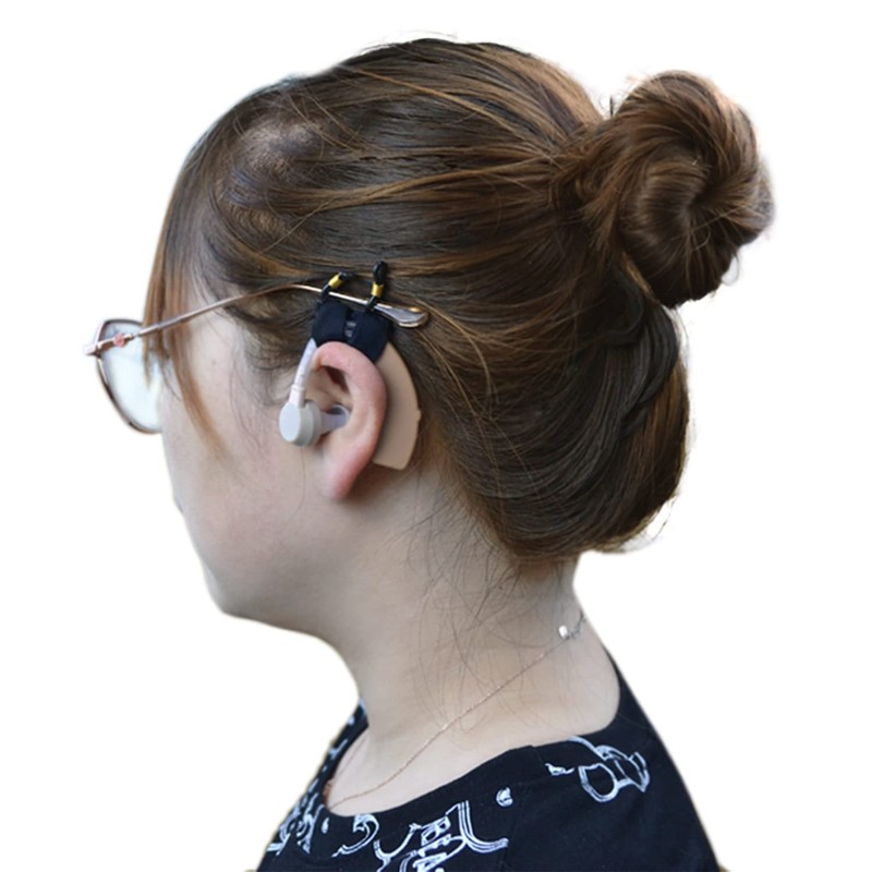 rainbowstar-Conectores de gafas para audífonos, soporte para audífonos antipérdida para