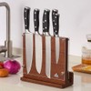ENOKING Magnetic Knife Block with Acrylic Shield, Double Side Kitchen