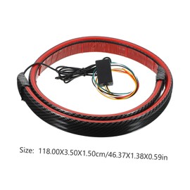 Zerodeko Multi Use LED Brake Light Strip for Vehicle Carbon Fiber Tail Lamp with Multi Mode Functions Durable and Versatile Car Modification Light