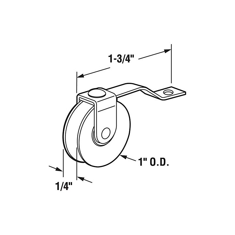 Slide-Co 11960 1 In., Screen Door Tension Spring with Roller,