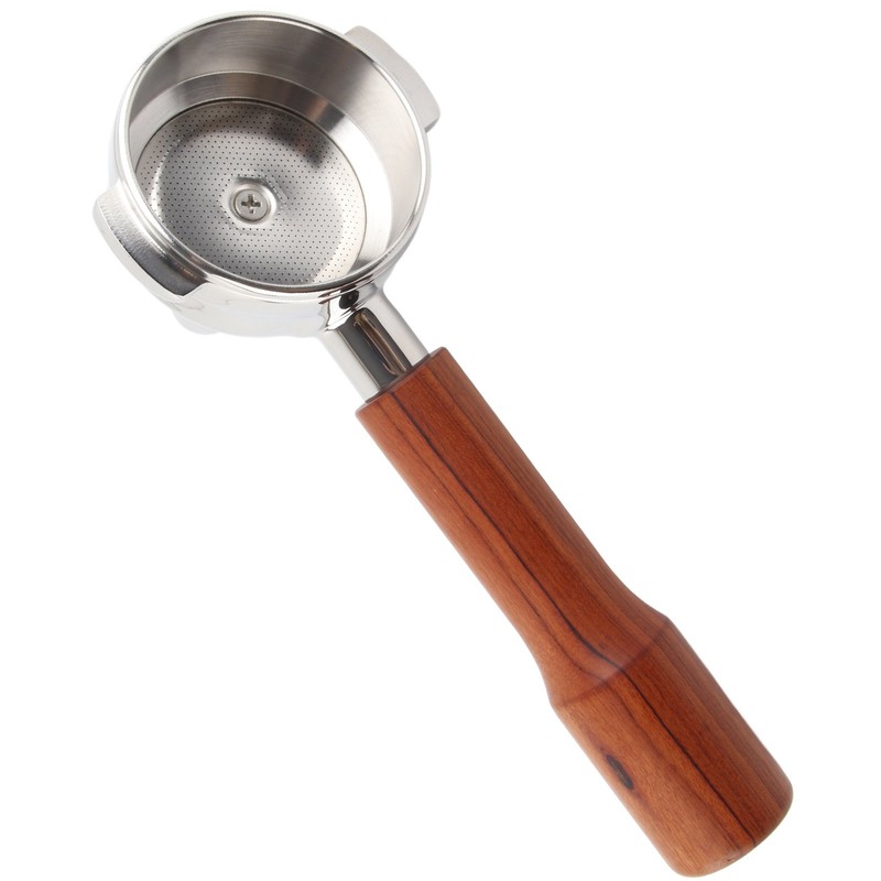 58mm Portafilter Single Head Extraction Solid Wood Handle Stainless Steel