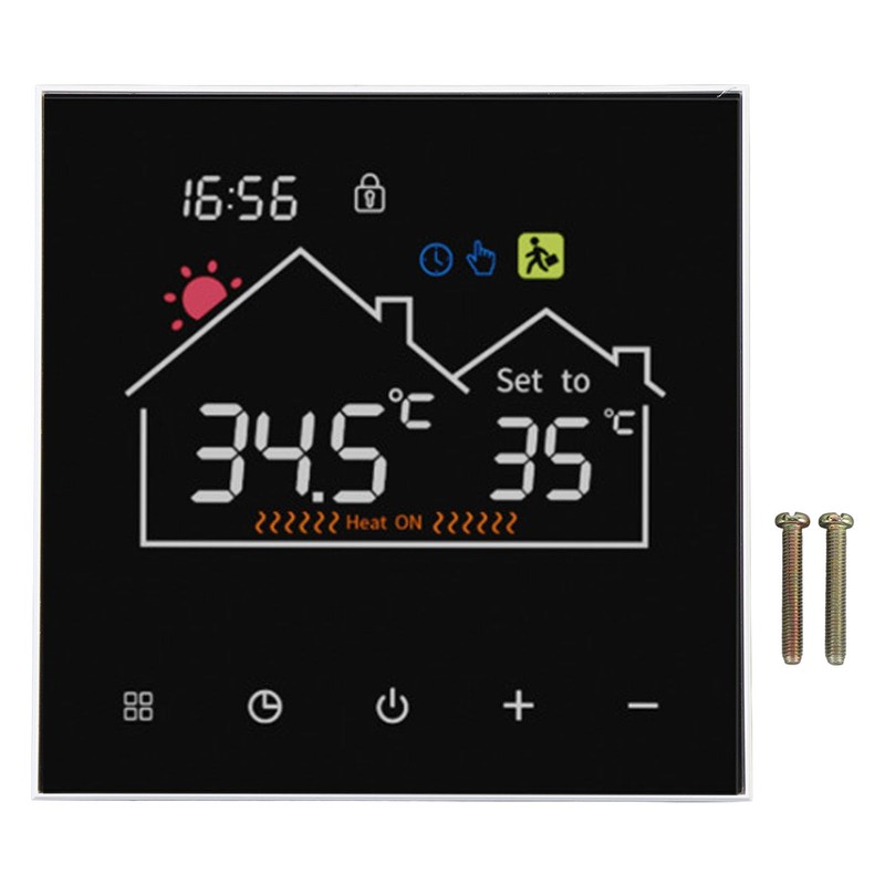 Programmable Thermostat for House with LCD Color Display Touch Screen,