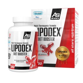 All Stars Lipodex Diet Booster Capsules – High-Quality Vitamin Capsules Including Vitamin C + Vitamin B6, Fitness Supplements with Caffeine, Vegetarian & Sugar Free