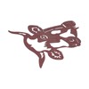 Peeping Cow Head Shape Animal Stake Decorative Metal Stake Garden