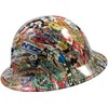 Sticker Bomb 4 Design Hydro Dipped Hard Hat Full Brim