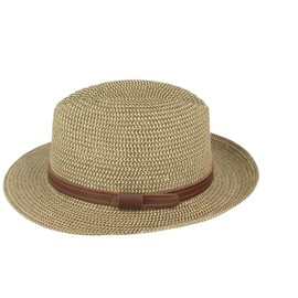 Straw Hat Bogart Hat Summer Hat Sun Hat Made of 100% Paper Crushable Hat Especially Light Flexible Skin-friendly Comfortable, Heather Green 2