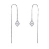 VONALA Threader Earrings 925 Sterling Silver Heart/Star Drop Long Earrings