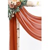 Showgeous Wedding Arch Draping Fabric 2 Panels 28" x20Ft Terracotta