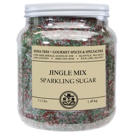 India Tree Sparkling Sugar Jingle Mix, 3.3lbs