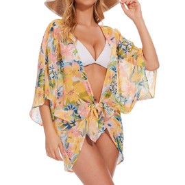 Breezy Lane Swimsuit Coverup for Women Beach Coverups Sheer Cardigans Kimono Bathing Suit Cover Ups Vacation Summer Beachwear