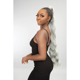 REMY ILLUSION Snatch&Wrap - Ponytail Extension - Body Wave 34", (BUTLER SCOTCH)